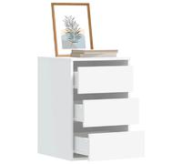 VIDAXL Commode d'angle Blanc Bois d'ingénierie