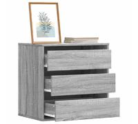 VIDAXL Commode d'angle - Bois d'ingénierie - Gris Sonoma