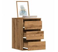 vidaXL Commode d'angle chêne artisanal 40x41x58 cm bois d'ingénierie, commode à tiroirs, classeur, armoire à tiroirs, 852842