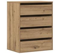 vidaXL Commode d'angle chêne artisanal 60x41x76 cm Bois d'ingénierie Marron