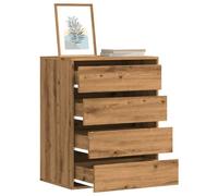 vidaXL Commode d'angle chêne artisanal 60x41x76 cm bois d'ingénierie Marron