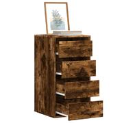 VidaXL Commode d'angle Chêne Fumé
