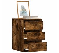 vidaXL Commode d'angle - Chêne fumé