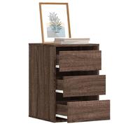 vidaXL Commode d'angle en bois d'ingénierie chêne marron 40x41x58 cm