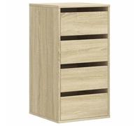 vidaXL Commode d'angle à tiroirs Chêne Sonoma 40x41x76 cm Bois d'ingénierie Marron