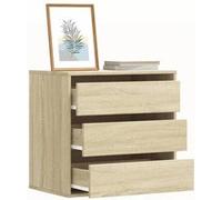 vidaXL Commode d'angle chêne Sonoma 60x41x58 cm en bois d'ingénierie