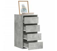 vidaXL Commode d'angle gris béton 40x41x76 cm bois d'ingénierie