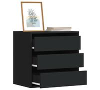 vidaXL Commode d'angle - Noir - 60x41x58 cm