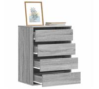 vidaXL Commode d'angle Sonoma gris 60x41x76 cm en bois d'ingénierie à tiroirs