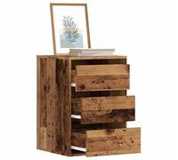 vidaXL Commode d'angle vieux bois 40x41x58 cm bois d'ingénierie Marron