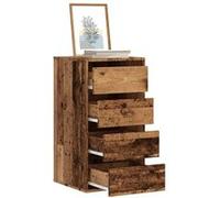 vidaXL Commode d'angle vieux bois 40x41x76 cm bois d'ingénierie Marron