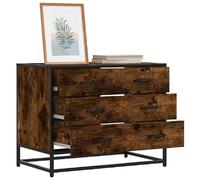 vidaXL Commode en Bois Chêne Fumé