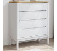 vidaXL Commode FLORO Blanc