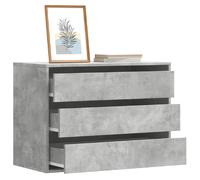 vidaXL Commode Gris Béton