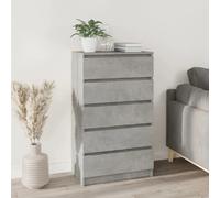 vidaXL Commode Gris Béton