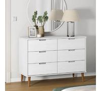 vidaXL Commode MOLDE - Blanc