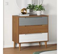 vidaXL Commode MOLDE - Bois de pin solide