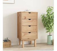 vidaXL Commode OTTA 46 x 39,5 x 90 cm Bois de pin massif