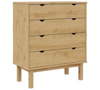 vidaXL Commode OTTA 76,5x39,5x90 cm Bois de pin Massif