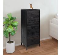 vidaXL Commode pin noir