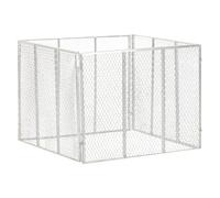 vidaXL Composteur de jardin 100 x 100 x 77 cm fer galvanisé