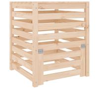 vidaXL Composteur 63,5x63,5x77,5 cm Pin massif