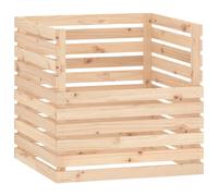 vidaXL Composteur 80x80x78 cm pin massif