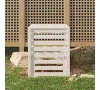 VidaXL Composteur Blanc Bois de pin