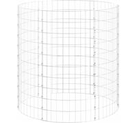 vidaXL Composteur de jardin Ø100x100 cm Acier galvanisé