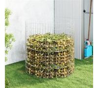 vidaXL Composteur de jardin Ø100x100 cm Acier galvanisé 3115944 Multicolore G