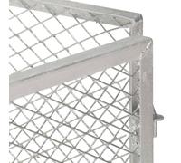 vidaXL Composteur de jardin 85x85x70 cm Fer galvanisé