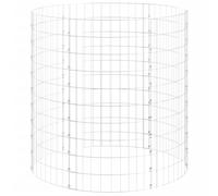 vidaXL Composteur de jardin Ø100x100 cm Acier galvanisé