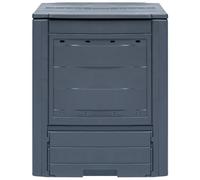 vidaXL Composteur de jardin Gris 60 x 60 x 73 cm 260 L