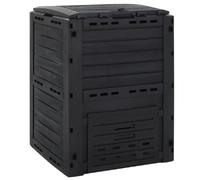 vidaXL Composteur de jardin - Noir - 280 L