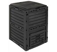 vidaXL Composteur de jardin, noir, 59,5 x 60 x 81,5 cm, 280 litres, 100% polypropylène