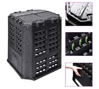 VidaXL Composteur Jardin Noir 360L