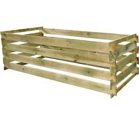 vidaXL Composteur lattes en bois de pin imprégné 160×80×58 cm