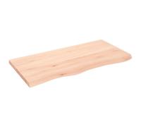 vidaXL Plan de toilette Bois massif non traité 100×50×(2–4) cm avec bord vivant