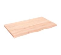 vidaXL Plan de toilette 100x60x(2-4) cm Bois massif non traité