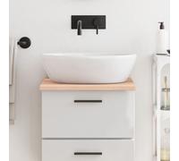 vidaXL Comptoir de salle de bain 40x60x2 cm bois massif non traité
