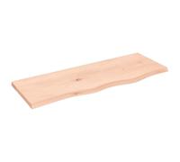 vidaXL – Comptoir de salle de bain – 80×30×2 cm – Bois massif non traité