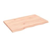 vidaXL Plan de toilette 80 x 50 x (2-4) cm bois massif non traité