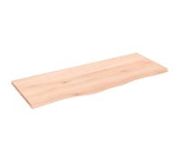 vidaXL Plan de toilette 100x40x2 cm Bois massif non traité