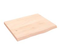 vidaXL Plan de toilette 60x50x(2-4) cm Bois massif non traité