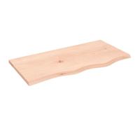 vidaXL Plateau de lavabo 80x40x2 cm Bois massif non traité