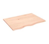 vidaXL Plan de toilette 80x60x2 cm Bois massif non traité