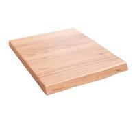 vidaXL Comptoir de Salle de Bain Marron 40x50x(2-4) cm Bois traité