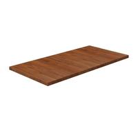 vidaXL Comptoir de salle de bain Marron foncÃ© 100x50x2,5cm Bois traitÃ©