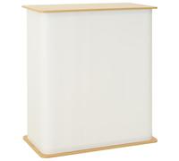 vidaXL Comptoir d'exposition Marron Clair et Blanc 80 x 40 x 93 cm