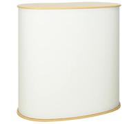 vidaXL Comptoir d'exposition Marron Clair et Blanc 90 x 48 x 93 cm
